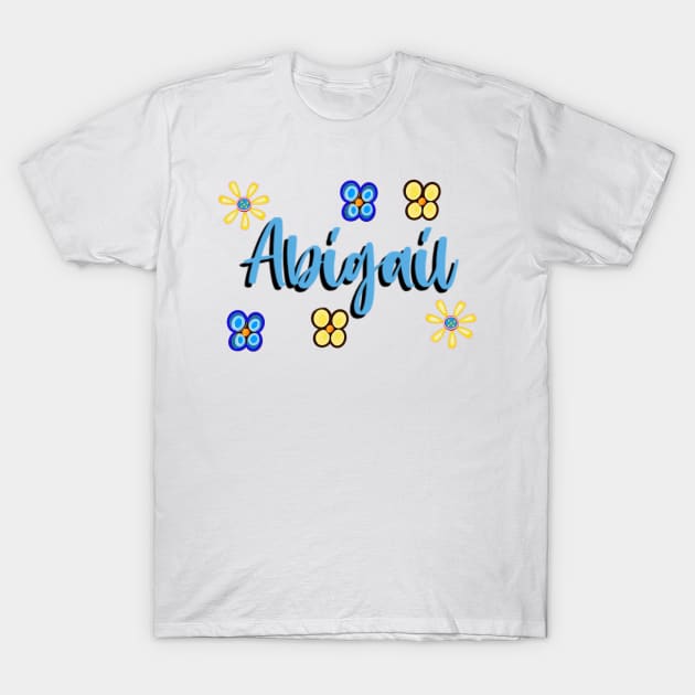 Top 10 best personalised gifts 2022  - Abigail - personalised,personalized name cursive with summertime daisies. Abigail T-Shirt by Artonmytee